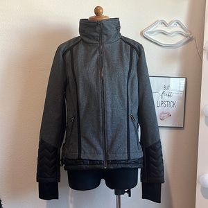 Guess Athletic jacket with thumb holes corset sides and rain hood Athleisure